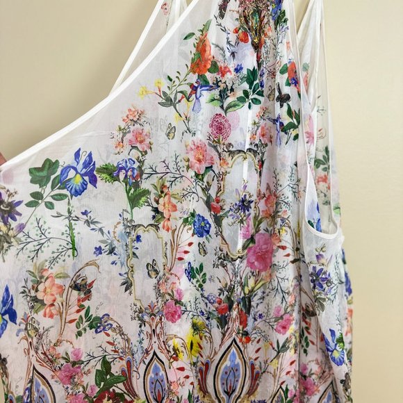 🎉 🥂 HOST PICK 🥂 🎉  CAMILLA CRYSTAL EMBELLISHED SILK-GEORGETTE CAMISOLE - Picture 12 of 15